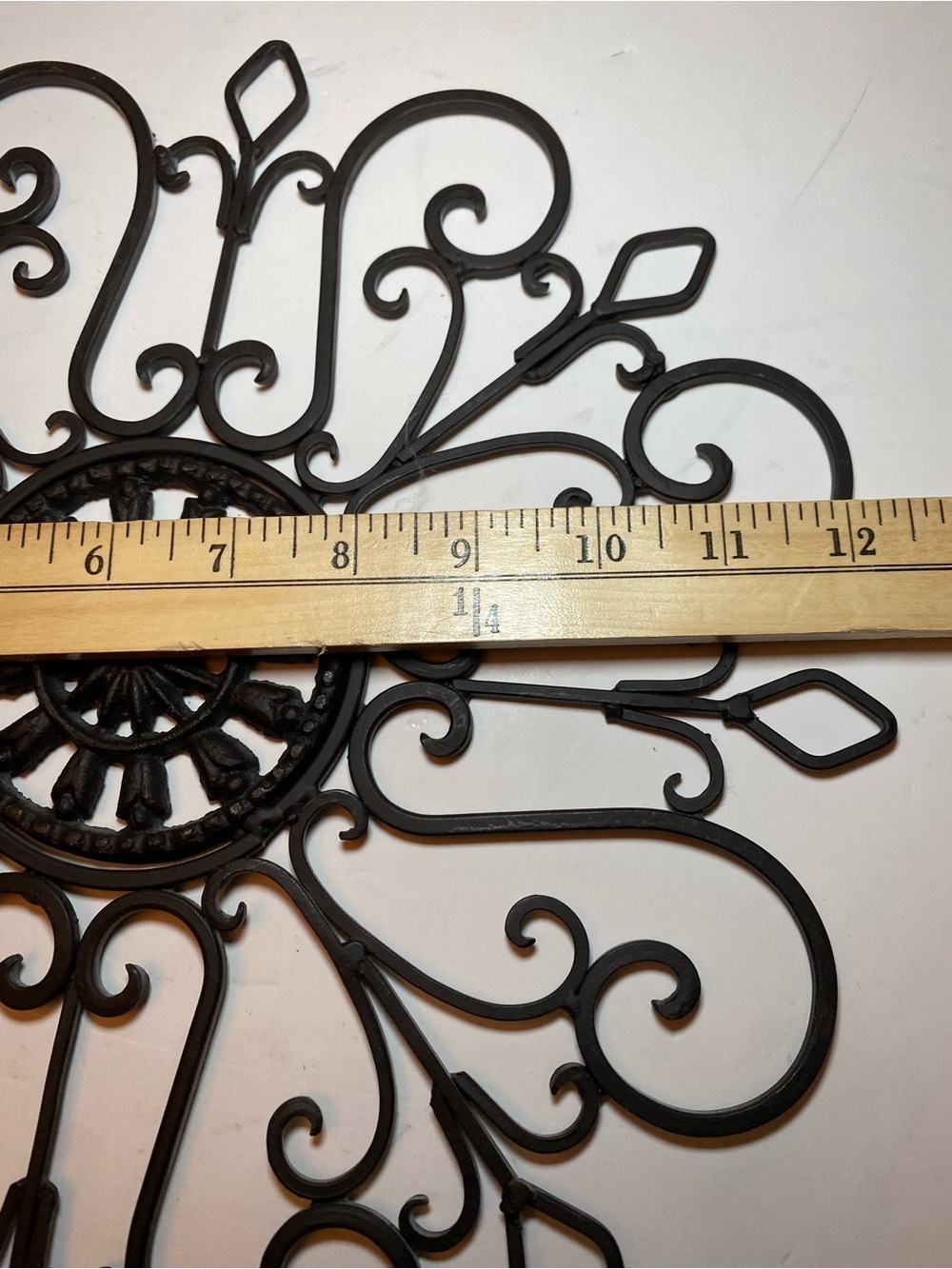 Traditional Iron Scroll Wall Decor- Elegant Scroll Design - Picture 9 of 9
